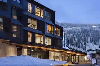 Exterior of Humbird, Schweitzer's newest hotel. 